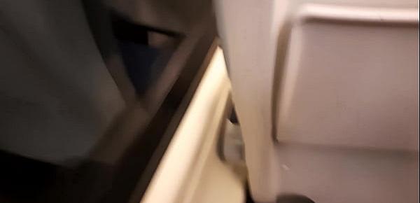  Public dick flash in the train. Stranger girl jerk me off and suck me till I cum. Risky real outdoor